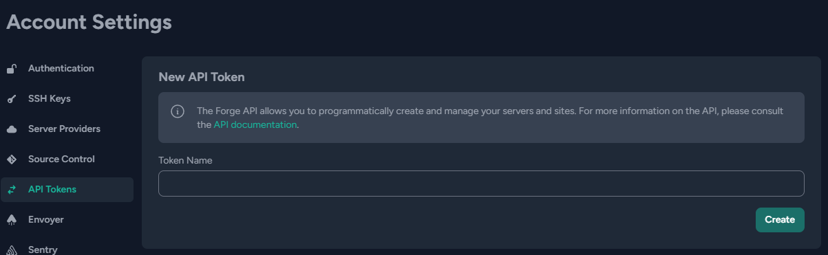 Forge Api Tokens